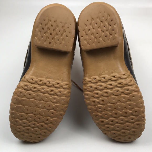 LL Bean VINTAGE Duck Boots Lace Up Tall Rain Boots - Picture 9 of 16